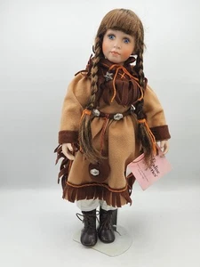Vintage 2002 Linda Mason Porcelain Cowgirl 16” Doll. Paradise Galleries - Picture 1 of 11