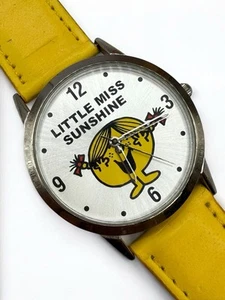 2009 Little Miss Sunshine Silver Tone Watch Yellow Band Quartz New Battery - Picture 1 of 11