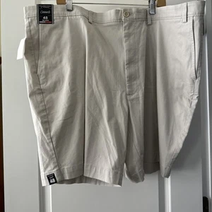 Men's Roundtree & Yorke Big and Tall Casuals Classic Fit Flat Front 9" Shorts - Picture 1 of 6
