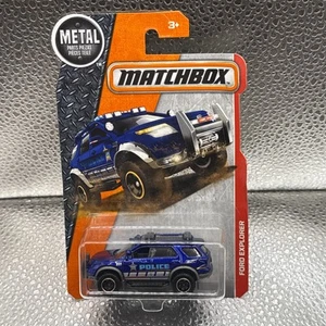 Matchbox FORD EXPLORER #80 blue Police - MBX Heroic Rescue 1:64 Mattel - Picture 1 of 2