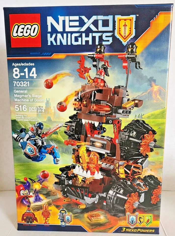 LEGO NEXO KNIGHTS 70321 ~ GENERAL MAGMAR'S SIEGE MACHINE OF DOOM ~ NISB FLAMA Foto 1 de 4