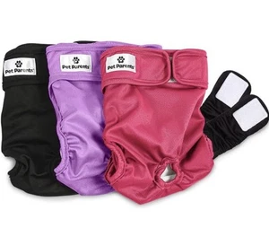 Waschbare Hundewindeln 3er Pack + Verlängerungen robuster Hundewindeln, Premium Hund Gr. S - Bild 1 von 4
