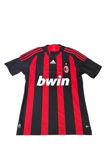 #32 David Beckham Milan AC 2008/09 Adidas Home Football Shirt Soccer Jersey M - Picture 1 of 7