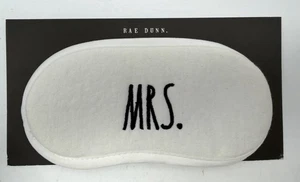Rae Dunn "MRS" Schlafmaske Hochzeit Geschenk Braut Junggesellinnenabschied 100% Baumwolle Neu ohne Karton - Bild 1 von 3