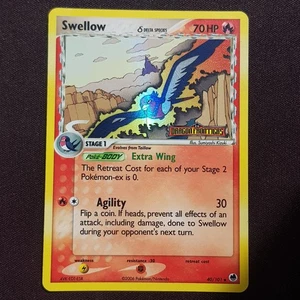 Swellow 40/101δ HOLO Stamped Rare💯MINT💯EX Dragon Frontiers Pokemon Card TCG - Picture 1 of 2
