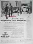 PUBLICITE MOBILOIL GARGOYLE GARAGE AUTOMOBILE OCCASION DE 1925 AD ADVERT OIL CAR