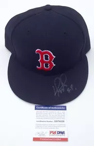 DAVID ORTIZ SIGNED "B.P." BOSTON RED SOX NEW ERA BASEBALL HAT PSA COA AD74528 - Picture 1 of 2