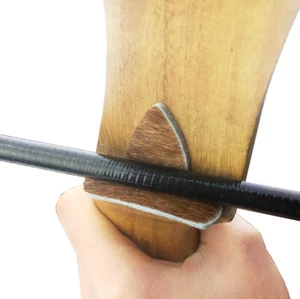 2X Archery Arrow Rest Fur Leather Stick Recurve Bow Traditional Longbow Hunting - Picture 1 of 12