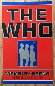 The Who•Wembly Arena•Octubre 1989•Diseño Gary Grimshaw Numerado 171 Póster Nuevo - Imagen 1 de 1