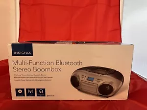 Insignia - AM/FM Radio CD Multi-Function Boombox with Bluetooth - NS-BBBT20 - Picture 1 of 5
