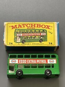 Matchbox 1960’s no 74 Daimler Bus Esso Extra vintage Lesney