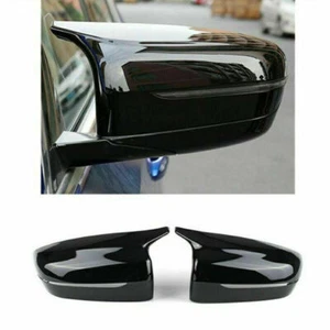 Gloss Black Style Side Mirror Cover Caps For BMW G20 G21 G22 G30 G31 G11 G14 G15 - Picture 1 of 18