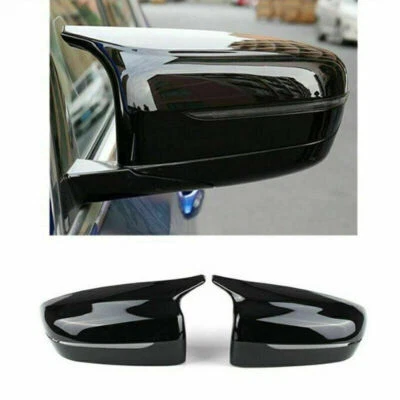 Gloss Black Style Side Mirror Cover Caps For BMW G20 G21 G22 G30 G31 G11 G14 G15 - Image 1 of 4