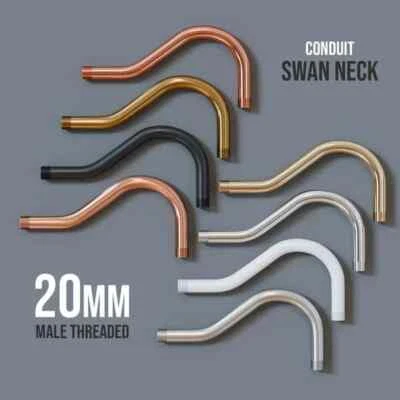 Wall Metal Swan Neck 20mm Conduit Bend with Male Thread Modern - Image 1 of 4
