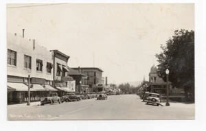 Postal RPPC de 1930 por Patterson of Street Scene Ukiah CA - Imagen 1 de 2
