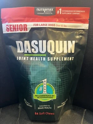 DASUQUIN JOINT HEALTH SUPPLEMENT FOR LARGE SENIOR DOGS OVER 60 LBS. 84 CHEWS - Image 1 of 2