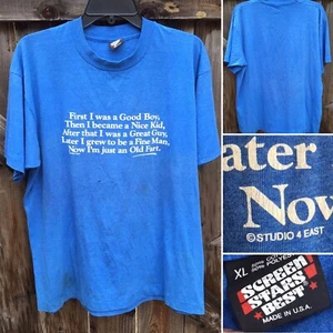 Vintage Old Fart T-Shirt c Studio 4 East Sz XL 80s 90s Single Stitch Made In Usa - Picture 1 of 12