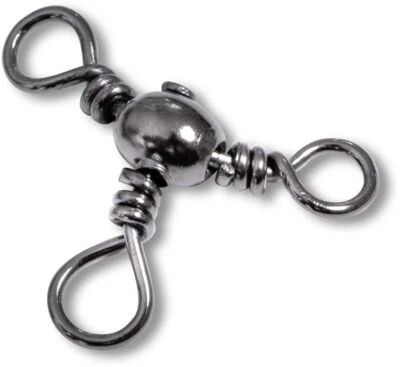 Zebco Kreuzwirbel Schnellverschluss Karabiner Schnurverbinder Wirbel - Bild 1 von 3