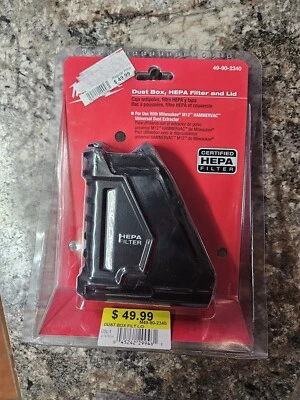 NEW Milwaukee 49-90-2340 M12 HAMMERVAC Dust Box, Filter & Lid New - Image 1 of 4
