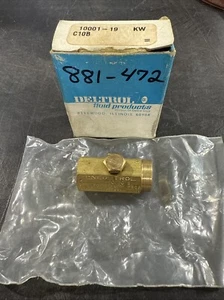 Deltrol 10001-19 C10B Brass Check Valve 1/8" 2000 psi max *NEW* - Picture 1 of 6