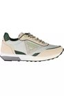 Carrera Beige ECO Leather Sneakers with Contrasting Men's Details Authentic