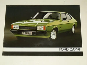 Prospectus FORD CAPRI II 1977 prospekt catalogue brochure auto car - Photo 1/1