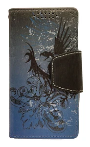 Beyond Cell Dragon Wallet Case for Alcatel One Touch Elevate, Navy/Black - Picture 1 of 8