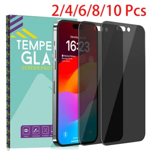 For iPhone 16 Pro Max/16 Pro/16 Plus/16 Anti-Spy Privacy Glass Screen Protector - Picture 1 of 21