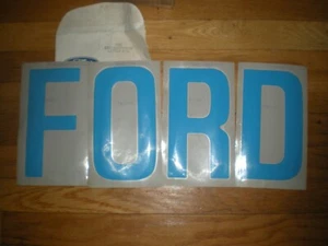 Nuevo de lote antiguo 1983 Ford F100 F250 F350 F350 calcomanías de puerta trasera azul E3TZ - Imagen 1 de 2