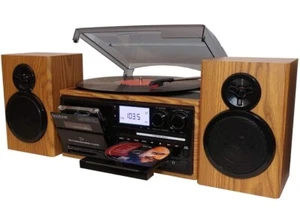 Tocadiscos BT-28SPM, Bluetooth Estilo Clásico con Estéreo AM/FM - Imagen 1 de 5