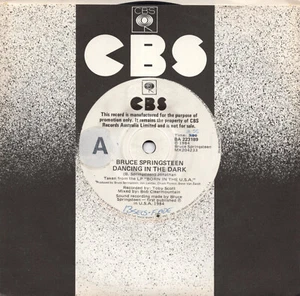 Bruce Springsteen DANCING IN THE DARK Australian CBS PROMO RARE 7" SINGLE - Picture 1 of 2