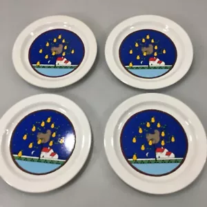Juego de 4 platos de postre para ensalada de aperitivos Houze Partridge in a Pear Tree 7 1/4" 1985 - Imagen 1 de 5