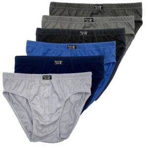 Ropa interior corta de bikini de algodón para hombre - colores surtidos (paquete de 6) - Imagen 1 de 16
