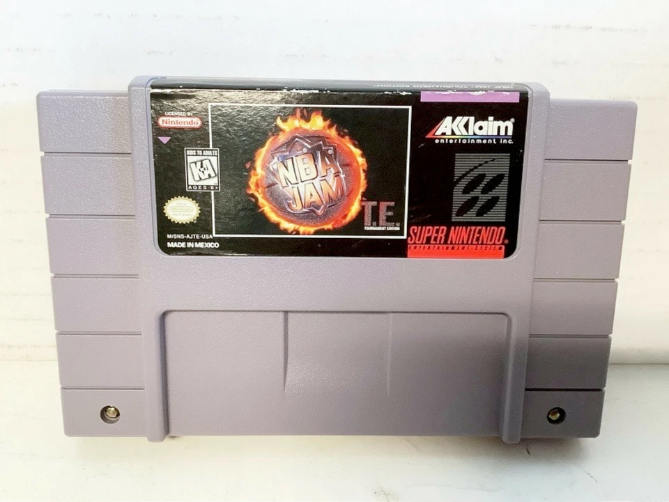 NBA Jam Basketball TE Tournament Edition Super Nintendo SNES Video Game CART t.e - Image 1 of 1