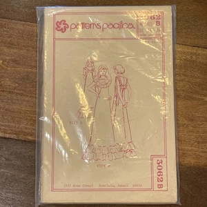 VINTAGE PATTERNS PACIFICA 3062 B Misses Long Dress ~ SIZE 10 12 14 16 18 UNCUT - Picture 1 of 5
