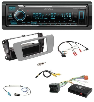 Kenwood Bluetooth Lenkrad DAB USB Autoradio für Seat Ibiza 2008-2015 dublingrau - Bild 1 von 4