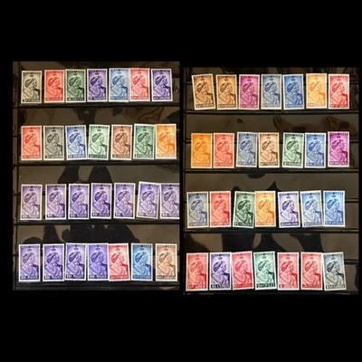 Commonwealth Británica Jorge VI 1948 PLATA BODA VALORES INFERIORES 56 SELLOS COMO NUEVO Foto 1 de 4