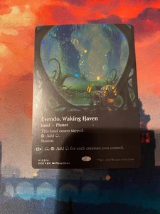 MTG Edge of Eternities Evendo Waking Haven Borderless Galaxy Foil - Picture 1 of 1