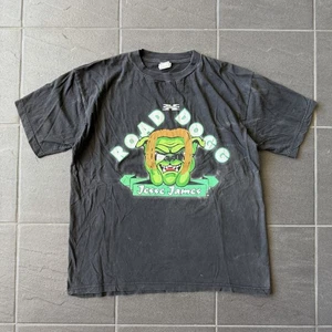 Vintage 1998 WWF DX Road Dogg Jesse James Tee Black Double Sided XL Attitude - Picture 1 of 12