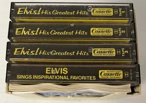 Vtg Elvis Presley Greatest Hits Sings Fav 1982 Readers Digest 4 Cassettes RCA - Picture 1 of 6