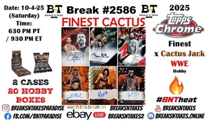 IVAR 2025 Topps Cactus + Finest WWE 2 CASE (20 Box) Break #2586 - Foto 1 di 1