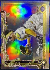 Refractor William Contreras Topps Holiday Chrome 2025/499 Brewers #HC21 - Imagen 1 de 2