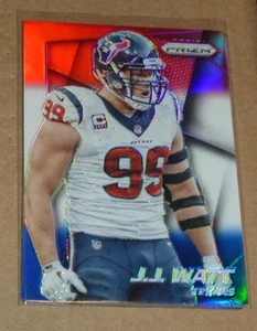 2014 PANINI PRIZM FOOTBALL RED WHITE BLUE RWB REFRACTOR~ J.J. JJ WATT #188 - Picture 1 of 1