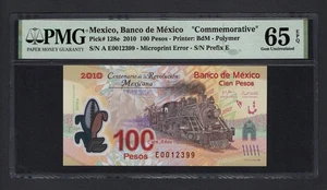 Mexico 100 Pesos 2010 P128e "Commemorative" Uncirculated Grade 65 - Picture 1 of 2