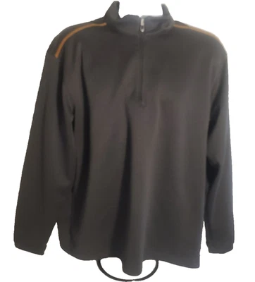 Pebble Beach производительности 1/4 молнии пуловер мужской большой серый гольф свитер рубашка - Изображение 1 из 4