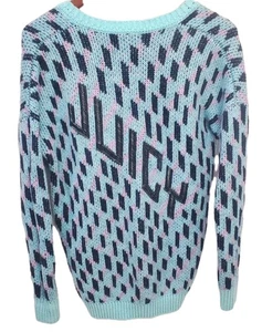 Vintage Juicy Couture XS Y2k Black Label Belarus Geo Pullover Gr. Wollmischung - Bild 1 von 9