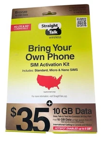 Straight Talk Prepaid SIM Kit - Photo 1 sur 4