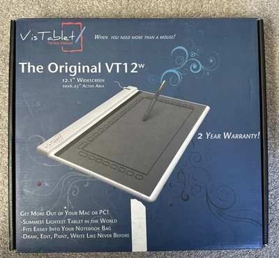 Vistablet The Original VT12w Graphic Pen Drawing Writing Tablet 12" Widescreen - Image 1 of 3
