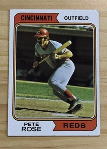 1974 Topps Baseball #300 Pete Rose Cincinnati Reds Philadelphia Phillies EX Card - Foto 1 di 2