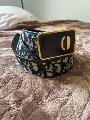 Vintage Christian Dior Trotter Belt with CD buckle - Image 1 of 4